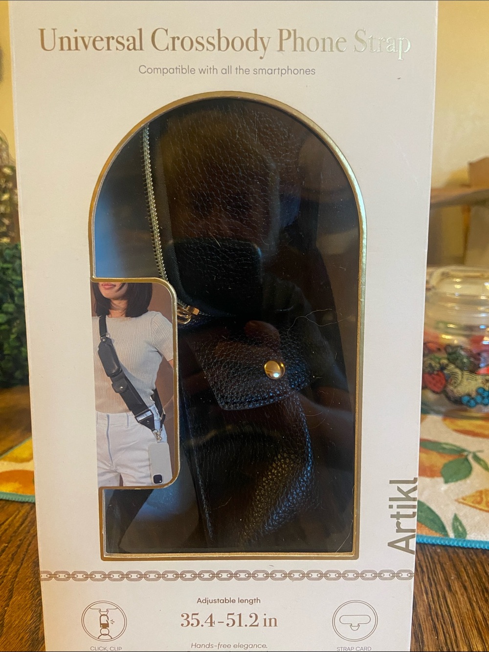 Artikl Universal Crossbody Phone Strap - Black